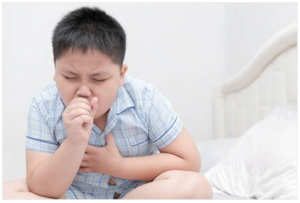 boy coughing